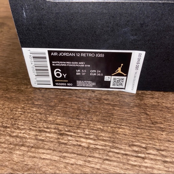 Jordan Retro 12 White Dark Grey - Picture 8 of 8